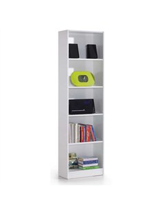 Mila Arctic White Gloss Bookcase, 2444