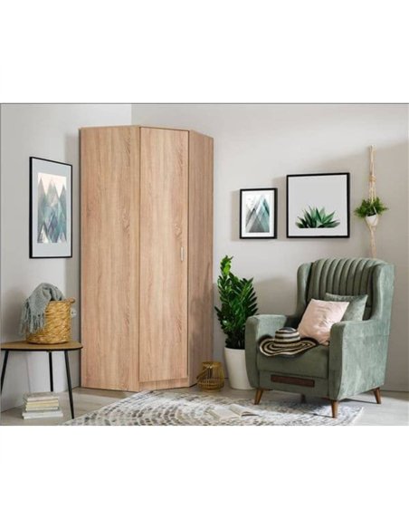 Miami Sonoma Oak Effect Corner Wardrobe, 3124 - pic 115242 | FastDaddyshop