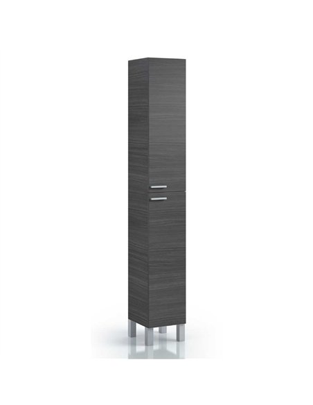 Milano Tall Bathroom Cupboard Oak Grey, 2477 - pic 115244 | FastDaddyshop