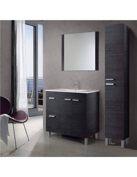 Milano Tall Bathroom Cupboard Oak Grey, 2477 - pic 115246 | FastDaddyshop