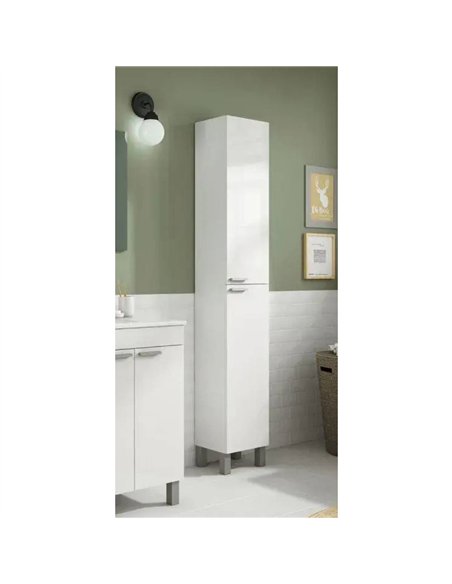 Milano Tall Bathroom Cupboard White, 2480 - pic 115250 | FastDaddyshop