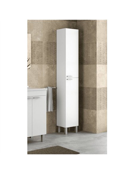 Milano Tall Bathroom Cupboard White, 2480 - pic 115251 | FastDaddyshop