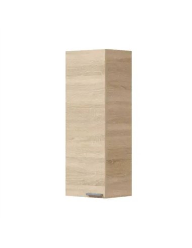 Milano Oak Effect 1 Door Small Wall Mounted Floating Bathroom Storage Cupboard, 305270BO