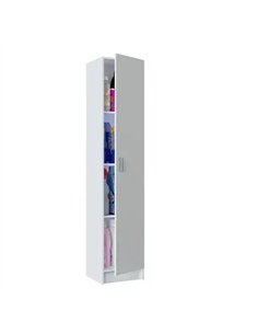 Multi Purpose White Narrow Cupboard, 2473