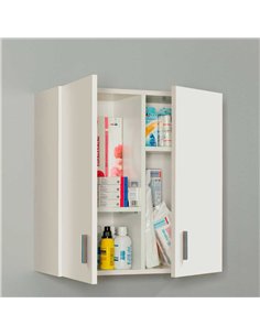 Multi Purpose White Wall Cupboard, 2476