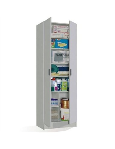Multi Purpose White Wide Cupboard, 2472