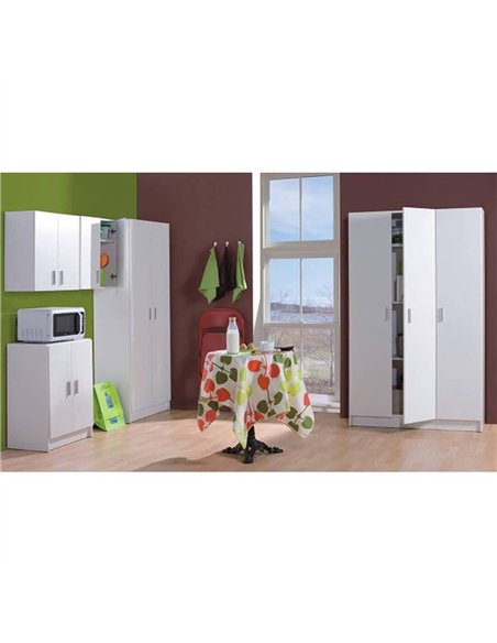 Multi Purpose White Wide Storage Cupboard 3 Door, 2591        - pic 115290 | FastDaddyshop