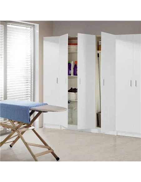 Multi Purpose White Wide Storage Cupboard 3 Door, 2591        - pic 115292 | FastDaddyshop