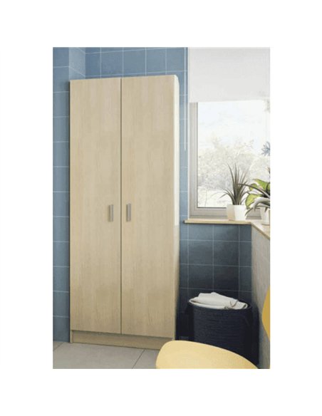 Multi Tall Oak Effect 2 Door Utility Universal Storage Cupboard, 3292 - pic 115294 | FastDaddyshop