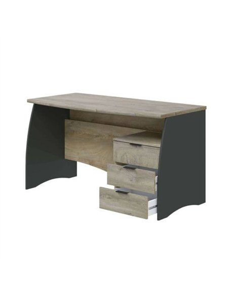 Oris Oak and Grey Large Desk With Drawers, 3121 - pic 115345 | FastDaddyshop