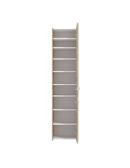 Osaka Oak Effect Tall Slim Shoe Cabinet Cupboard, 3452  - pic 115358 | FastDaddyshop