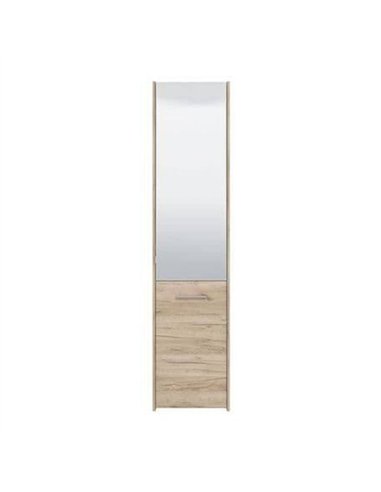 Osaka Oak Effect Tall Slim Shoe Cabinet Cupboard, 3452 
