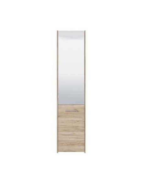 Osaka Oak Effect Tall Slim Shoe Cabinet Cupboard, 3452  - pic 115360 | FastDaddyshop