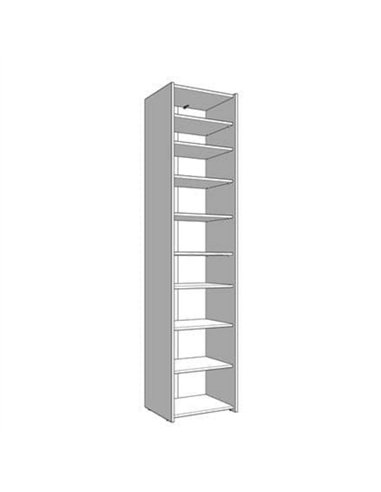 Osaka Oak Effect Tall Slim Shoe Cabinet Cupboard, 3452 
