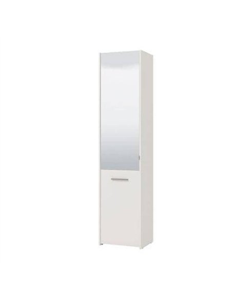 Osaka White Mirrored Slim Shoe Cabinet Cupboard, 3453 - pic 115364 | FastDaddyshop