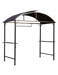 Outsunny Metal Gazebo Marquee, Coffee
