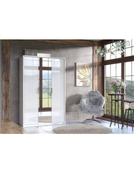 Rado 3 Door White High Gloss Mirrored Wardrobe, 3153 - pic 115383 | FastDaddyshop