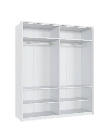  Rado 4 Door White High Gloss Mirrored Wardrobe, 3155