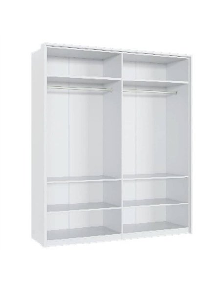  Rado 4 Door White High Gloss Mirrored Wardrobe, 3155 - pic 115386 | FastDaddyshop