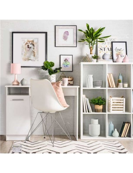 Reygo Matt White Home Office Computer Desk, 3035 - pic 115400 | FastDaddyshop