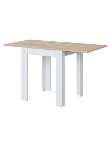 Riccardo White And Light Oak Effect Small Extending Dining Table, 3242