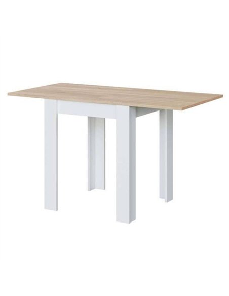 Riccardo White And Light Oak Effect Small Extending Dining Table, 3242 - pic 115408 | FastDaddyshop