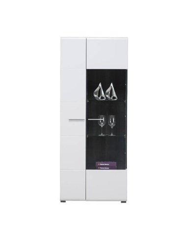 Royce White Tall Display Cabinet, 3060