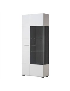 Royce White Tall Display Cabinet, 3060