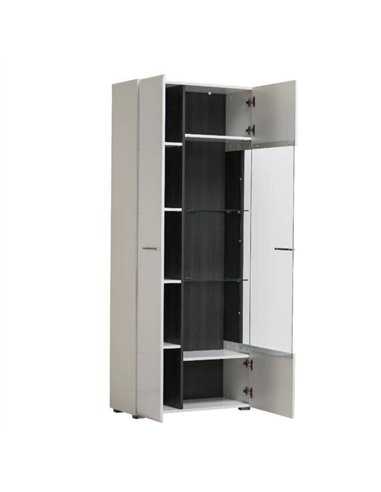 Royce White Tall Display Cabinet, 3060