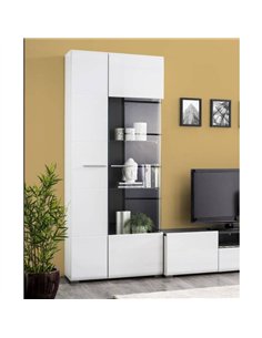 Royce White Tall Display Cabinet, 3060 2