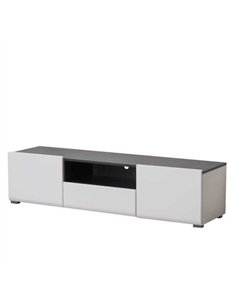 Royce White Tv Unit Cabinet, 3061