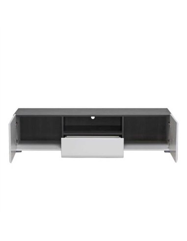 Royce White Tv Unit Cabinet, 3061