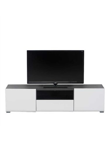 Royce White Tv Unit Cabinet, 3061