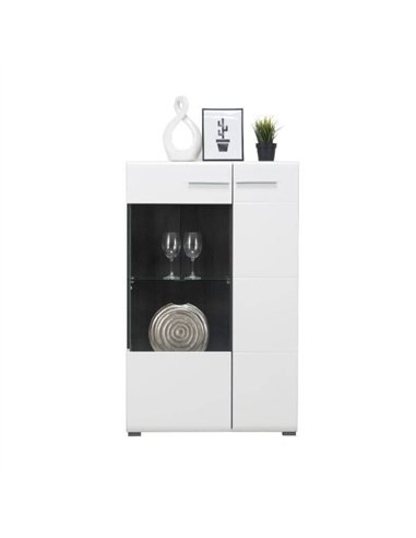 Royce White Short Display Cabinet, 3063