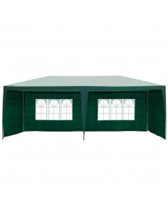Outsunny 6x3 m Gazebo Marquee Outdoor Patio Canopy Shelter with Windows and Side Panels, Green