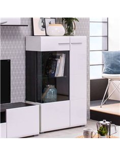 Royce White Short Display Cabinet, 3063 2