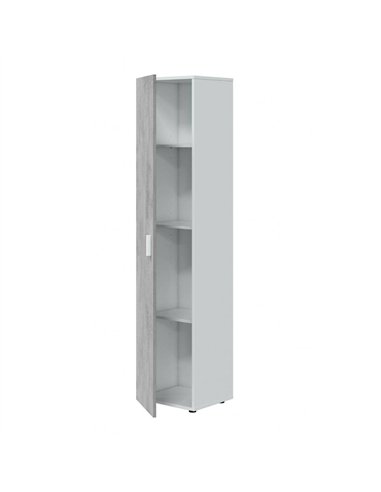 Ruben Narrow Grey & White 1 Door Universal Utility Storage Cupboard, 3245