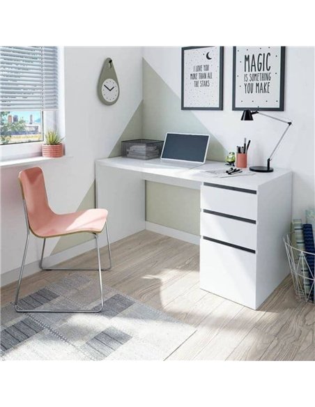 Sacramento Artic White Office Desk with Cupboard and Drawers, 3290 - pic 115445 | FastDaddyshop