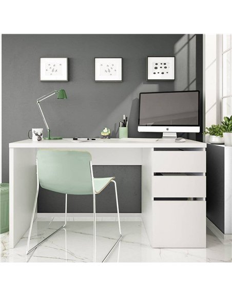 Sacramento Artic White Office Desk with Cupboard and Drawers, 3290 - pic 115446 | FastDaddyshop