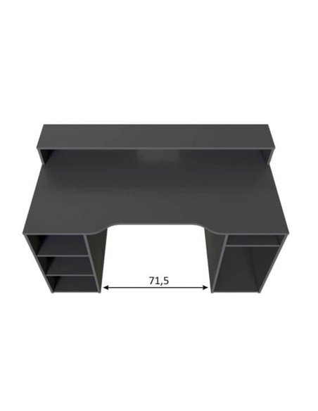 Sega Dark Grey Gaming Desk With Hutch, 3079 - pic 115473 | FastDaddyshop