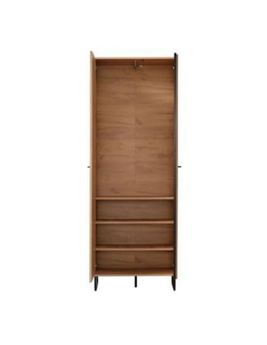 Sorrento Oak Effect Tall Slim 2 Door Wardrobe, 3125