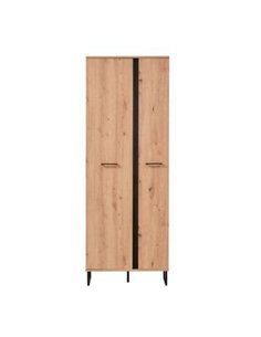 Sorrento Oak Effect Tall Slim 2 Door Wardrobe, 3125 2