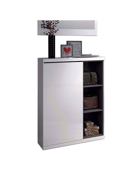 Tendi White Gloss Shoe Cabinet Hallway Unit, 2919 - pic 115494 | FastDaddyshop
