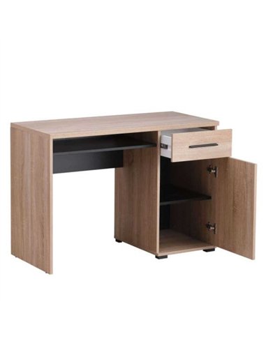 Telmo Sonoma Oak Effect and Black Desk, 3036