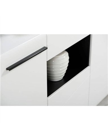 Terrento White Gloss Tall Sideboard, 3052