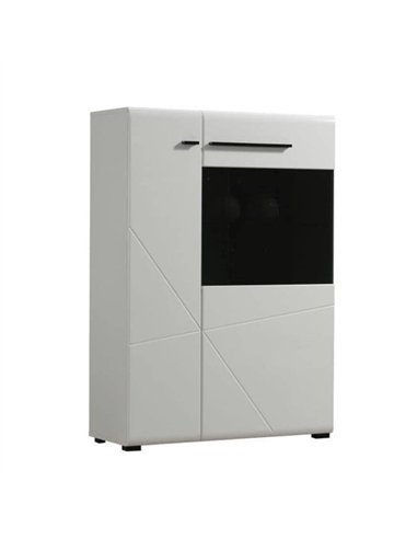 Terrento White Short Display Cabinet, 3053