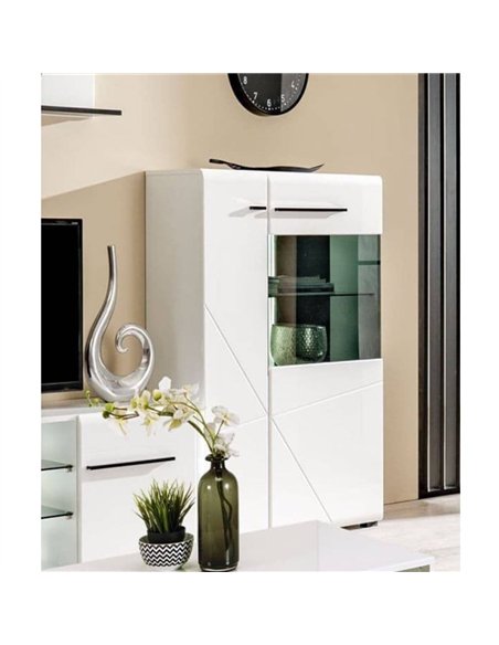 Terrento White Short Display Cabinet, 3053 - pic 115508 | FastDaddyshop