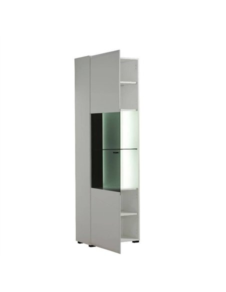 Terrento White Tall Display Cabinet, 3054 - pic 115510 | FastDaddyshop