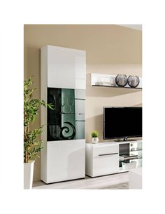 Terrento White Tall Display Cabinet, 3054 2