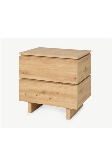 Texas Artisan Oak Effect 2 Drawer Bedside, 3284 - pic 115527 | FastDaddyshop